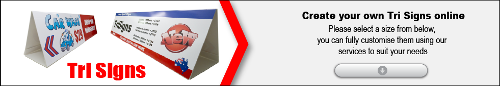 Custom TRI Signs, you can fully customise them using our online SignTool to suit your needs